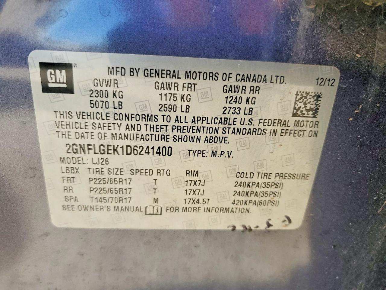 2013 Chevrolet Equinox Ltz - zdjęcie 12