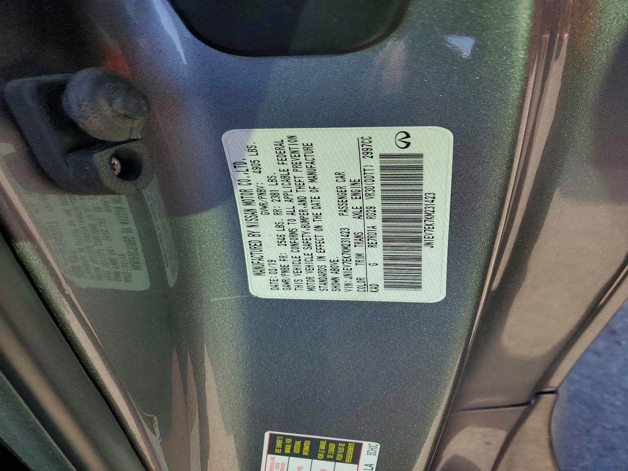 2019 Infiniti Q60 Pure - zdjęcie 13