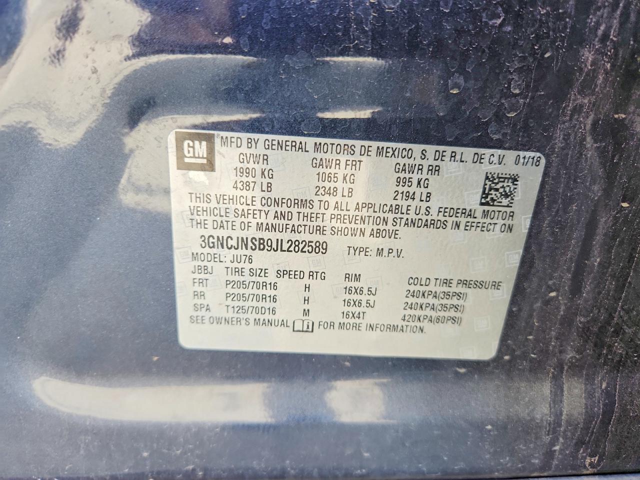 2018 Chevrolet Trax Ls - zdjęcie 14