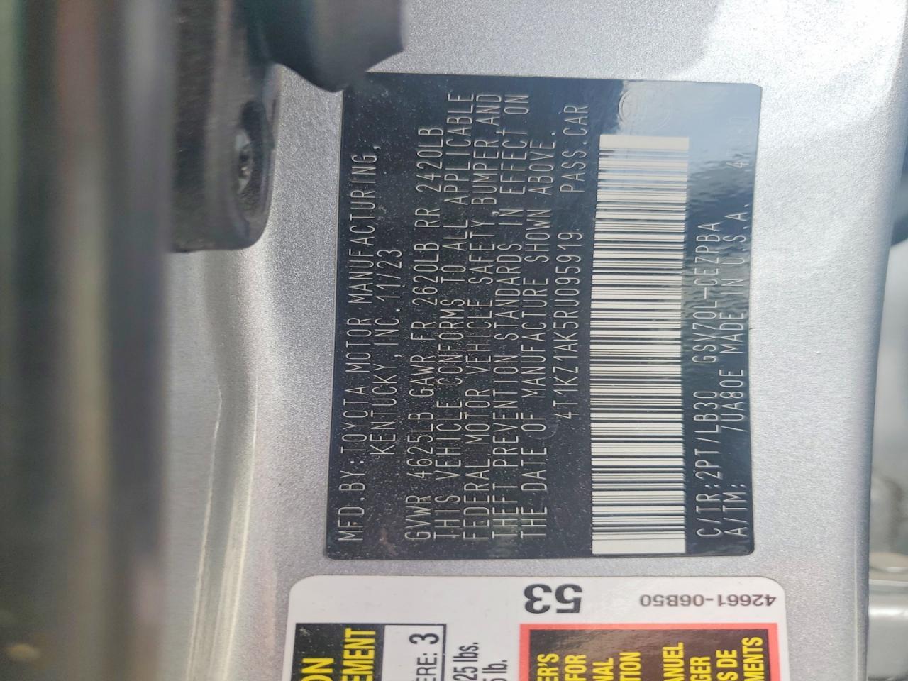 2024 Toyota Camry Xse V6 - zdjęcie 12