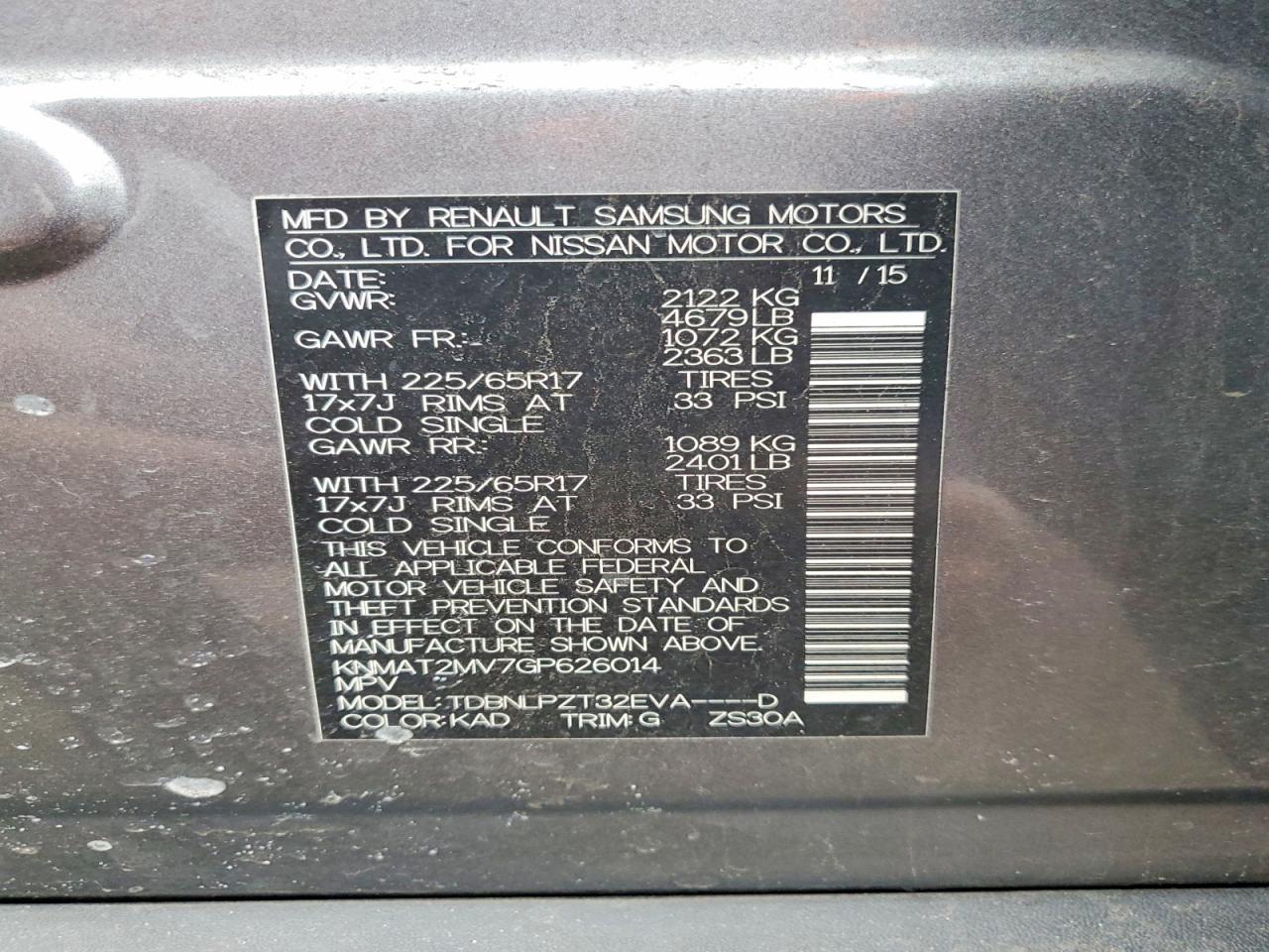 2016 Nissan Rogue S - zdjęcie 13