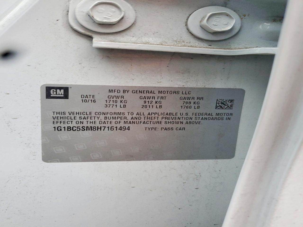 2017 Chevrolet Cruze Ls - zdjęcie 12