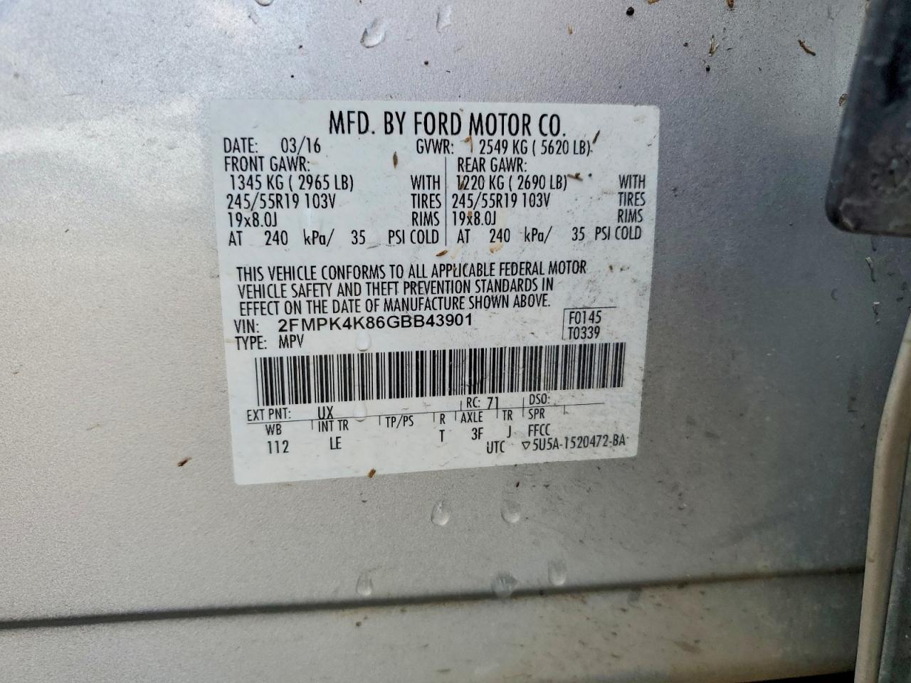 2016 Ford Edge Titanium - zdjęcie 12