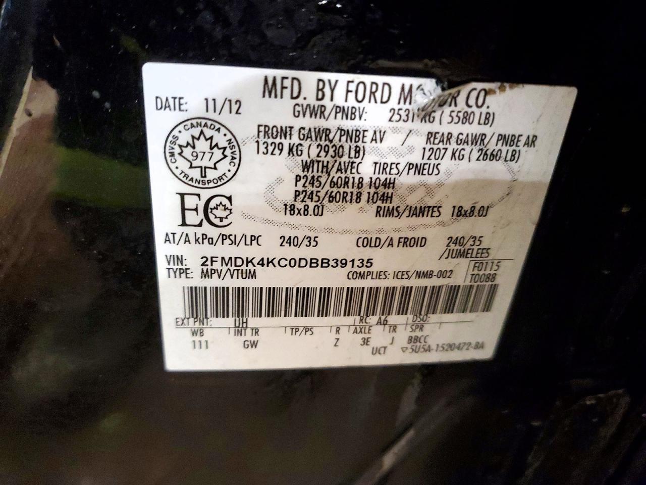 2013 Ford Edge Limited - zdjęcie 13