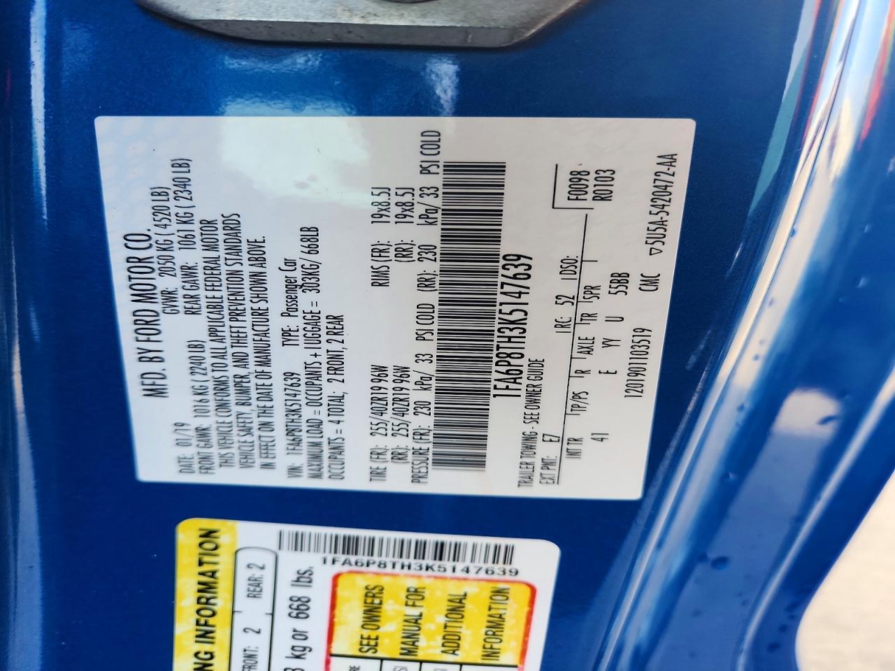 2019 Ford Mustang - zdjęcie 12