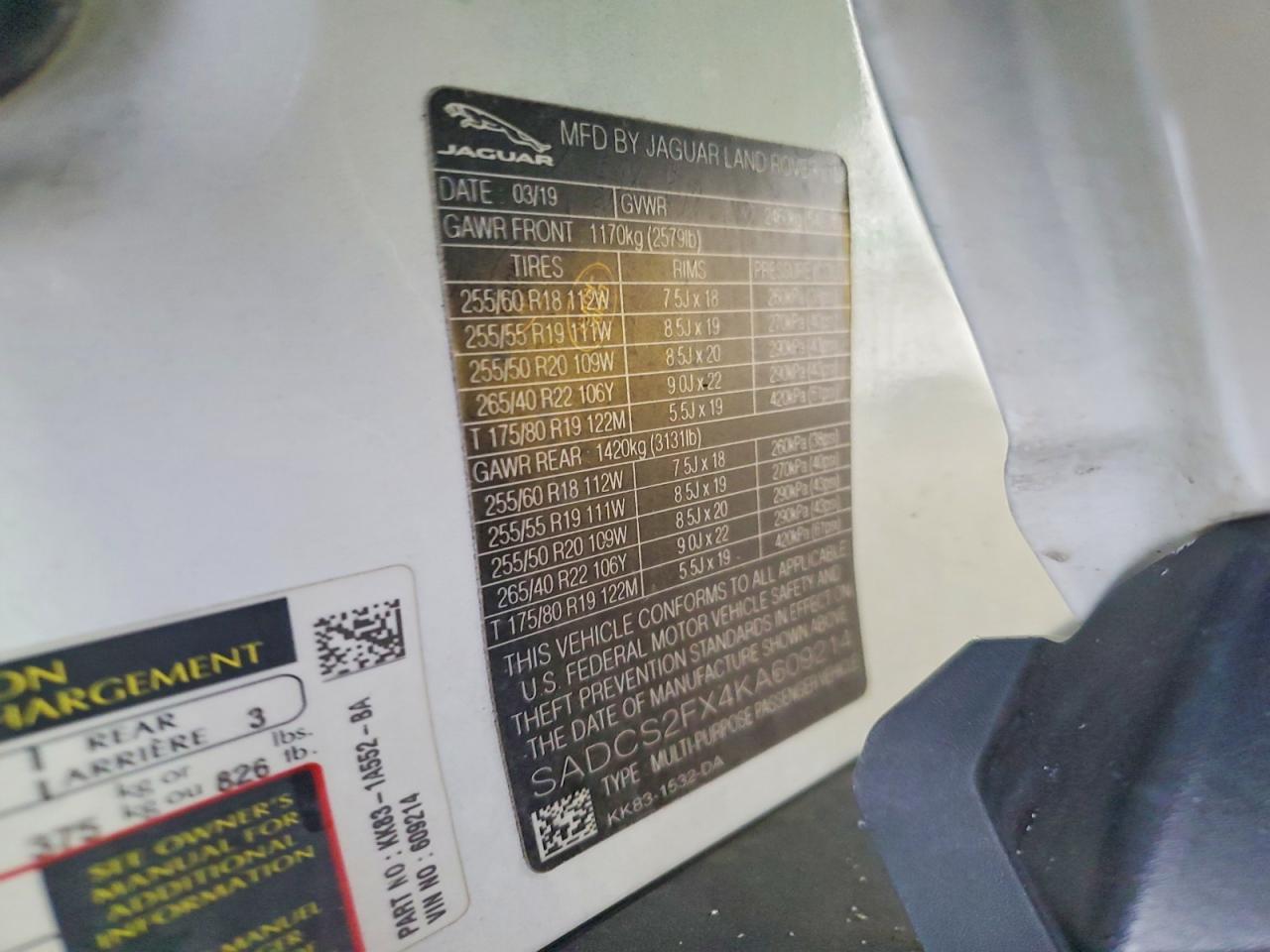 2019 Jaguar F-Pace - zdjęcie 13