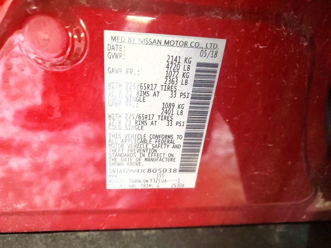 2018 Nissan Rogue Sv - zdjęcie 13