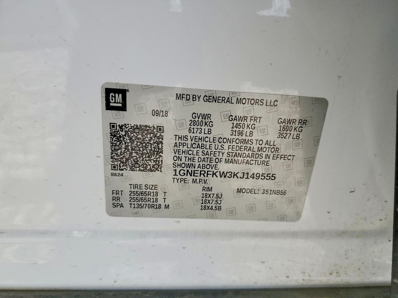 2019 Chevrolet Traverse Ls - zdjęcie 13