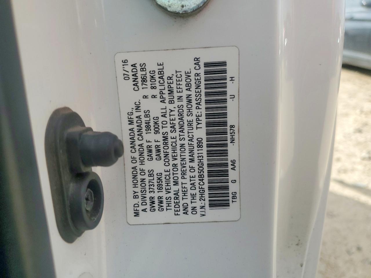 2016 Honda Civic Lx - zdjęcie 12