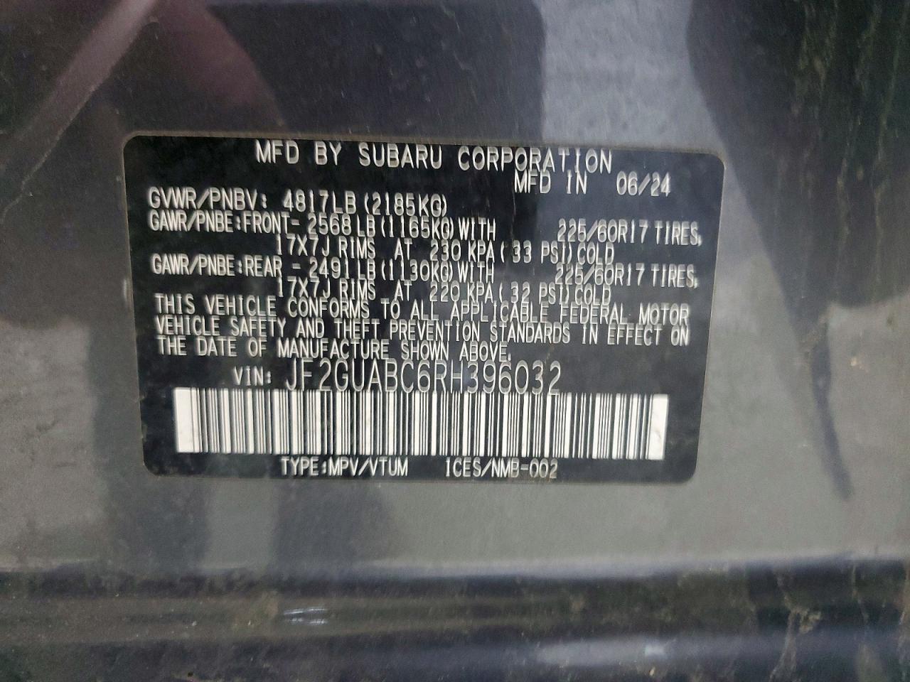 2024 Subaru Crosstrek - zdjęcie 13