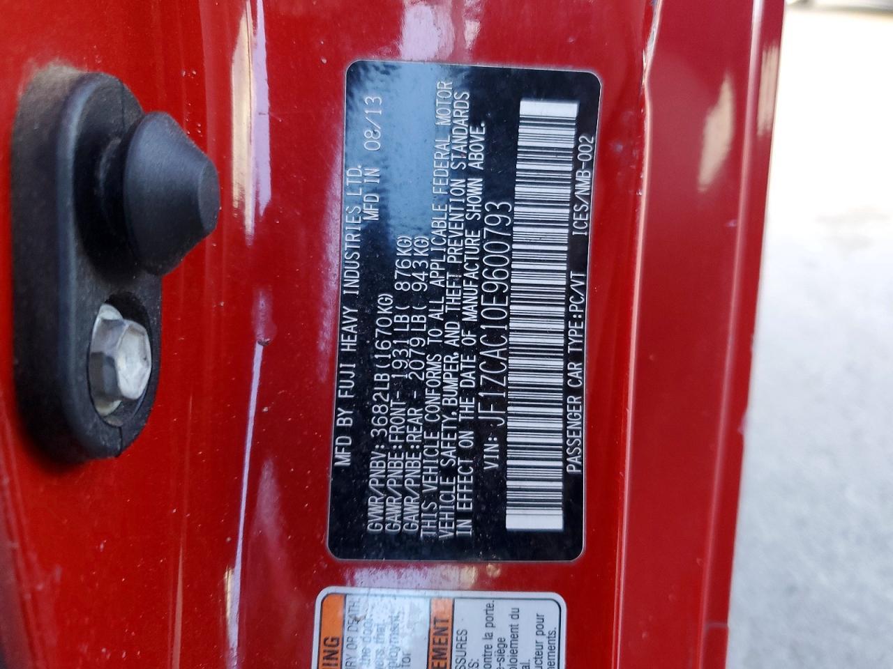 2014 Subaru Brz 2.0 Limited - zdjęcie 12