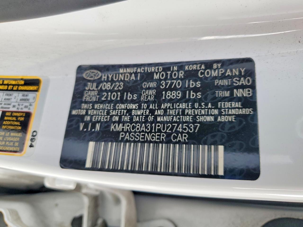 2023 Hyundai Venue Sel - zdjęcie 13