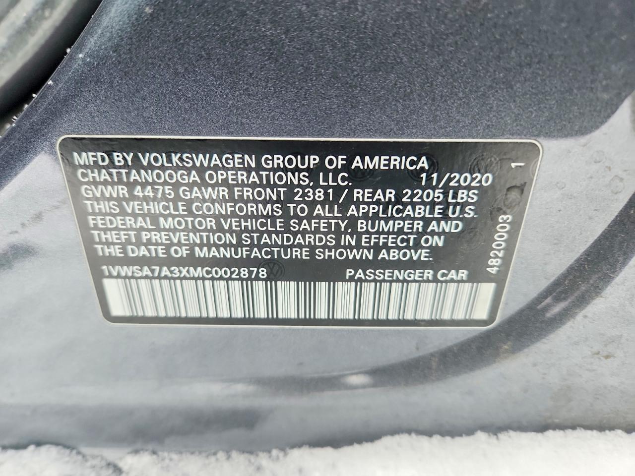 2021 Volkswagen Passat Se - zdjęcie 13