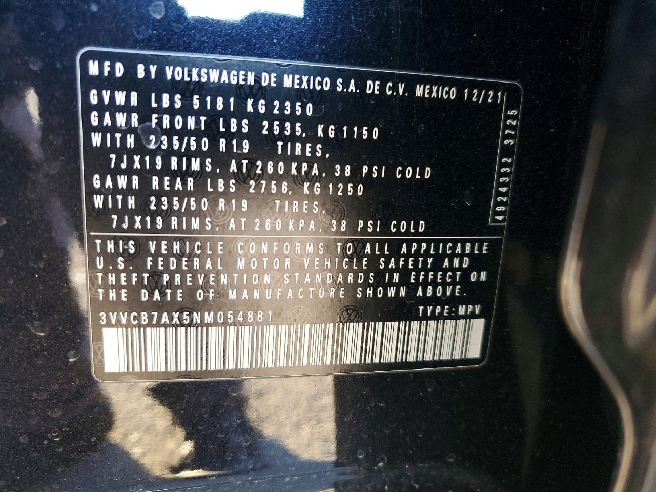 2022 Volkswagen Tiguan Se R-Line Black - zdjęcie 14