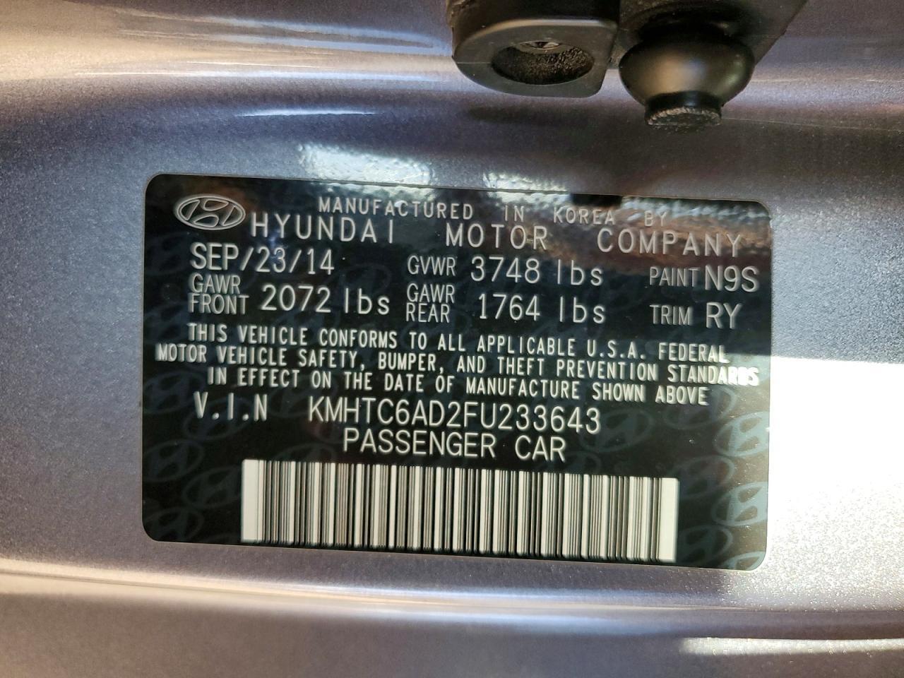 2015 Hyundai Veloster - zdjęcie 12