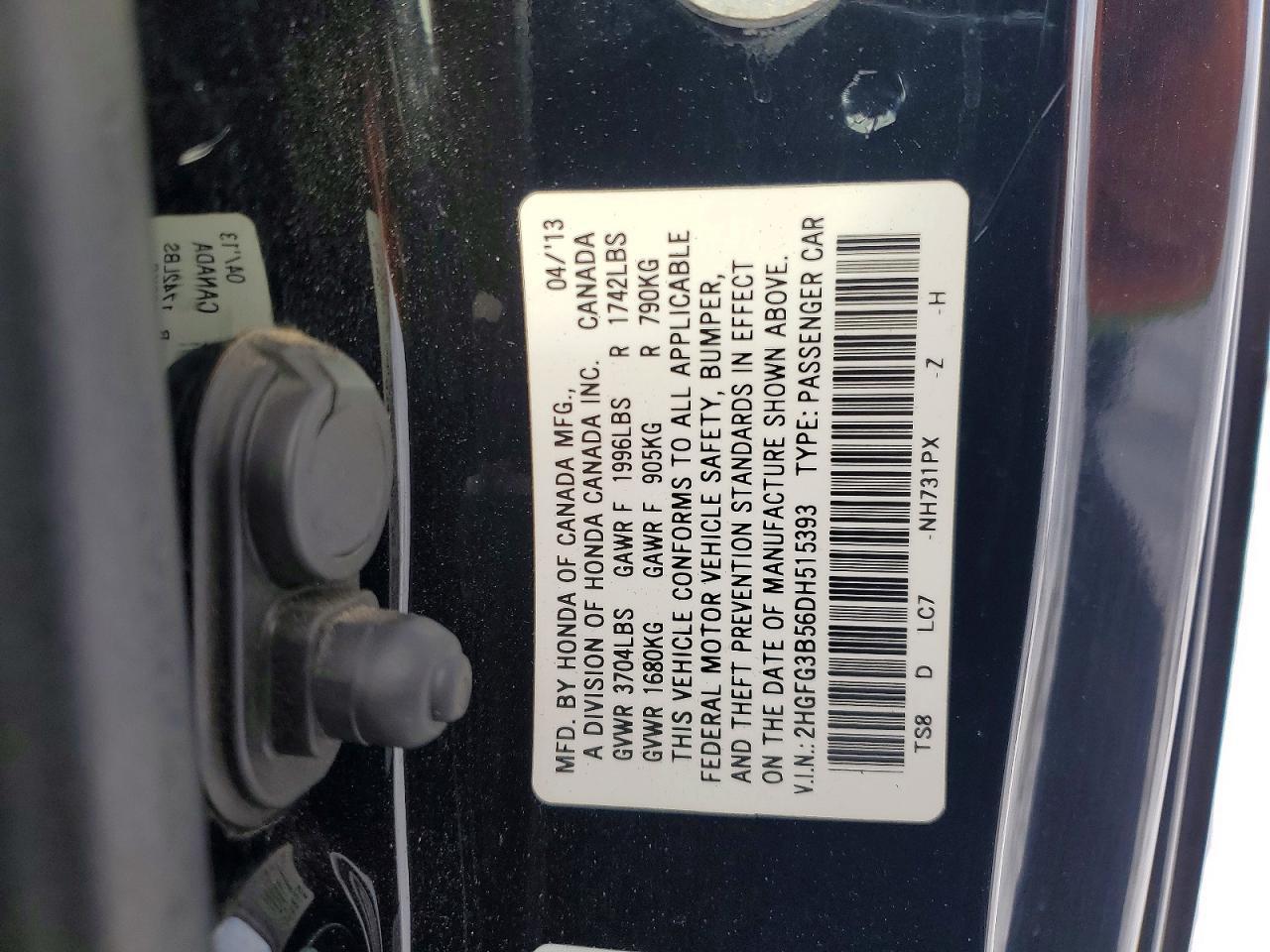 2013 Honda Civic Lx - zdjęcie 12