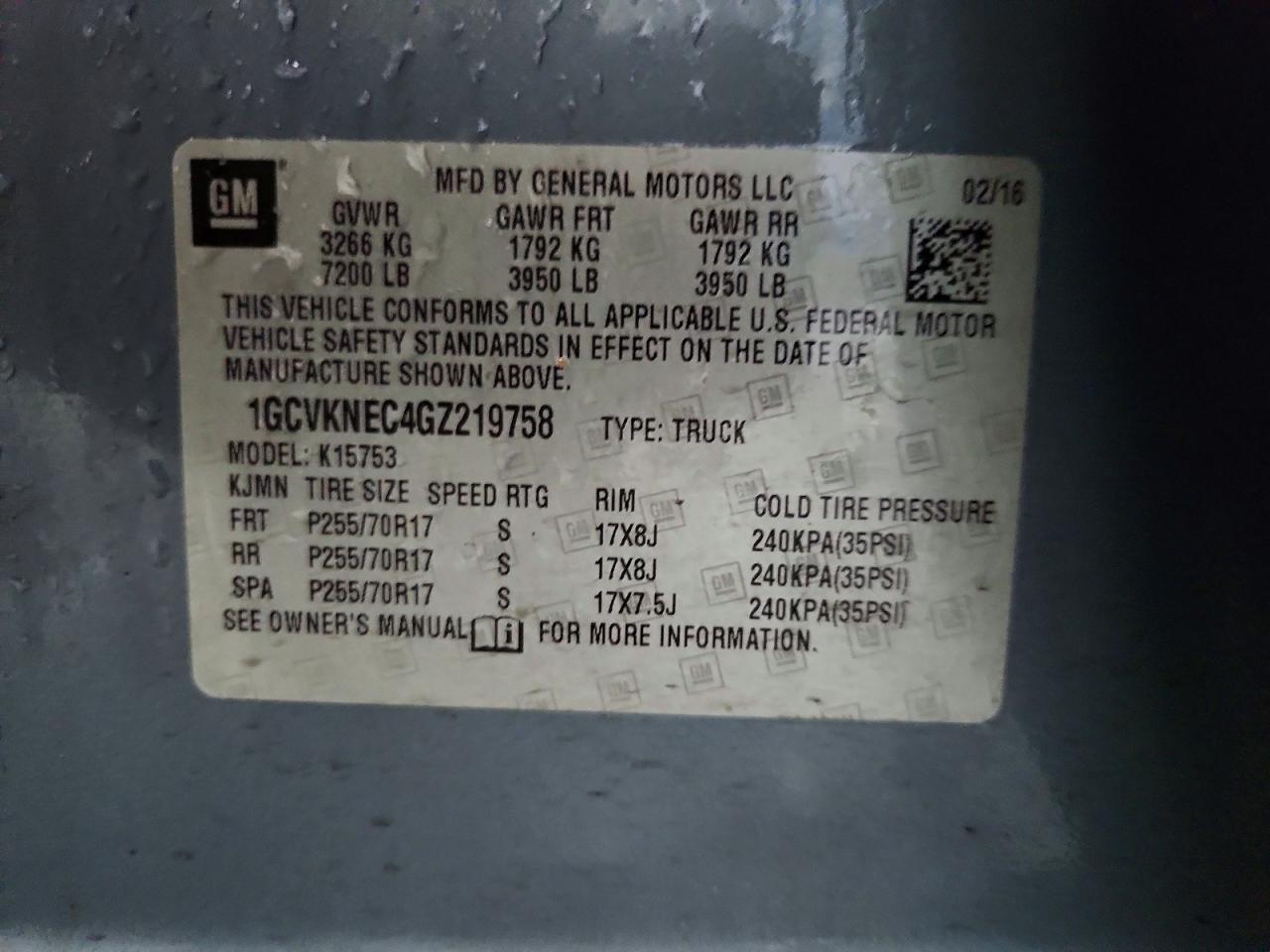 2016 Chevrolet Silverado K1500 - zdjęcie 12