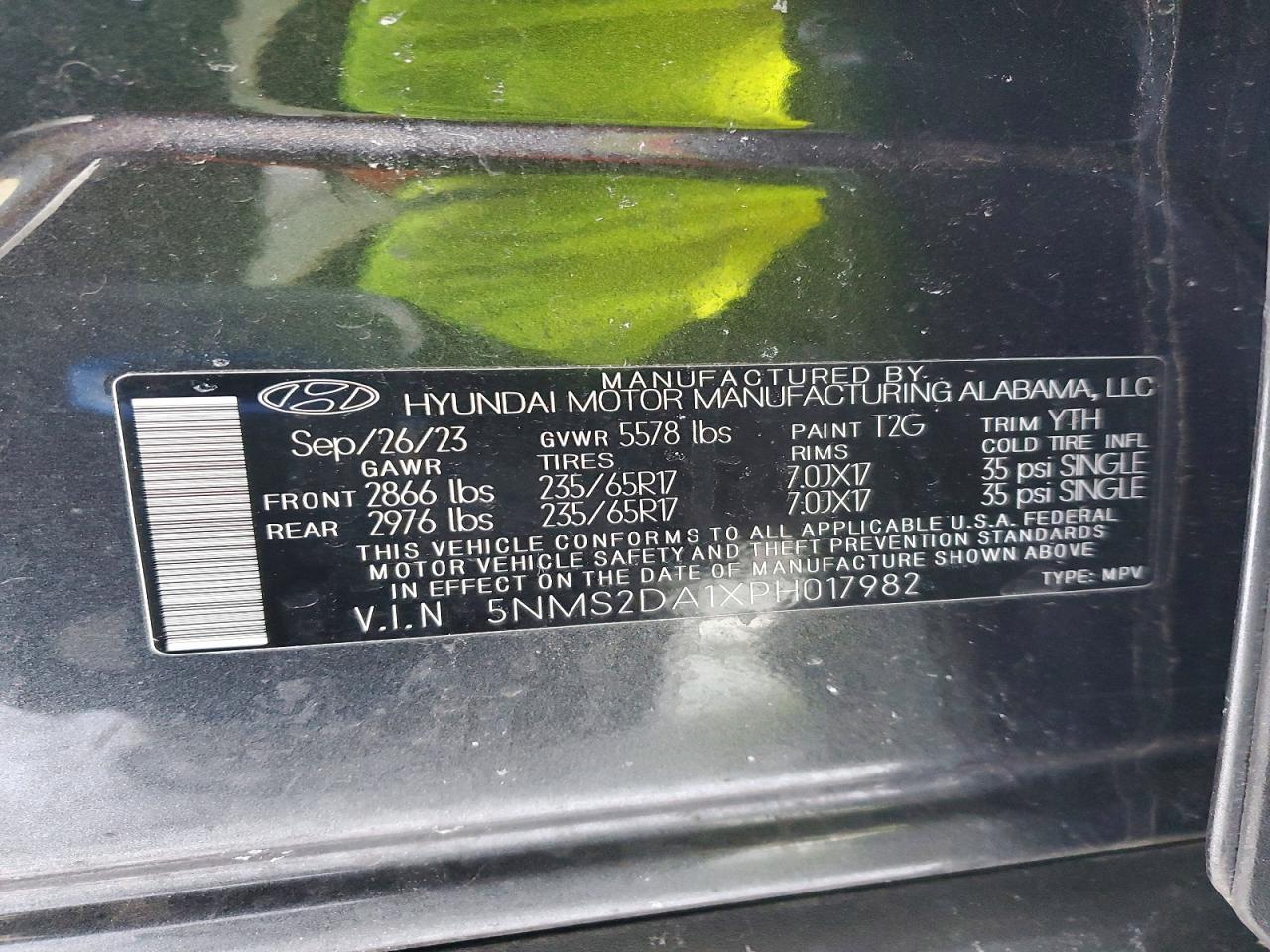 2023 Hyundai Santa Fe Blue - zdjęcie 12