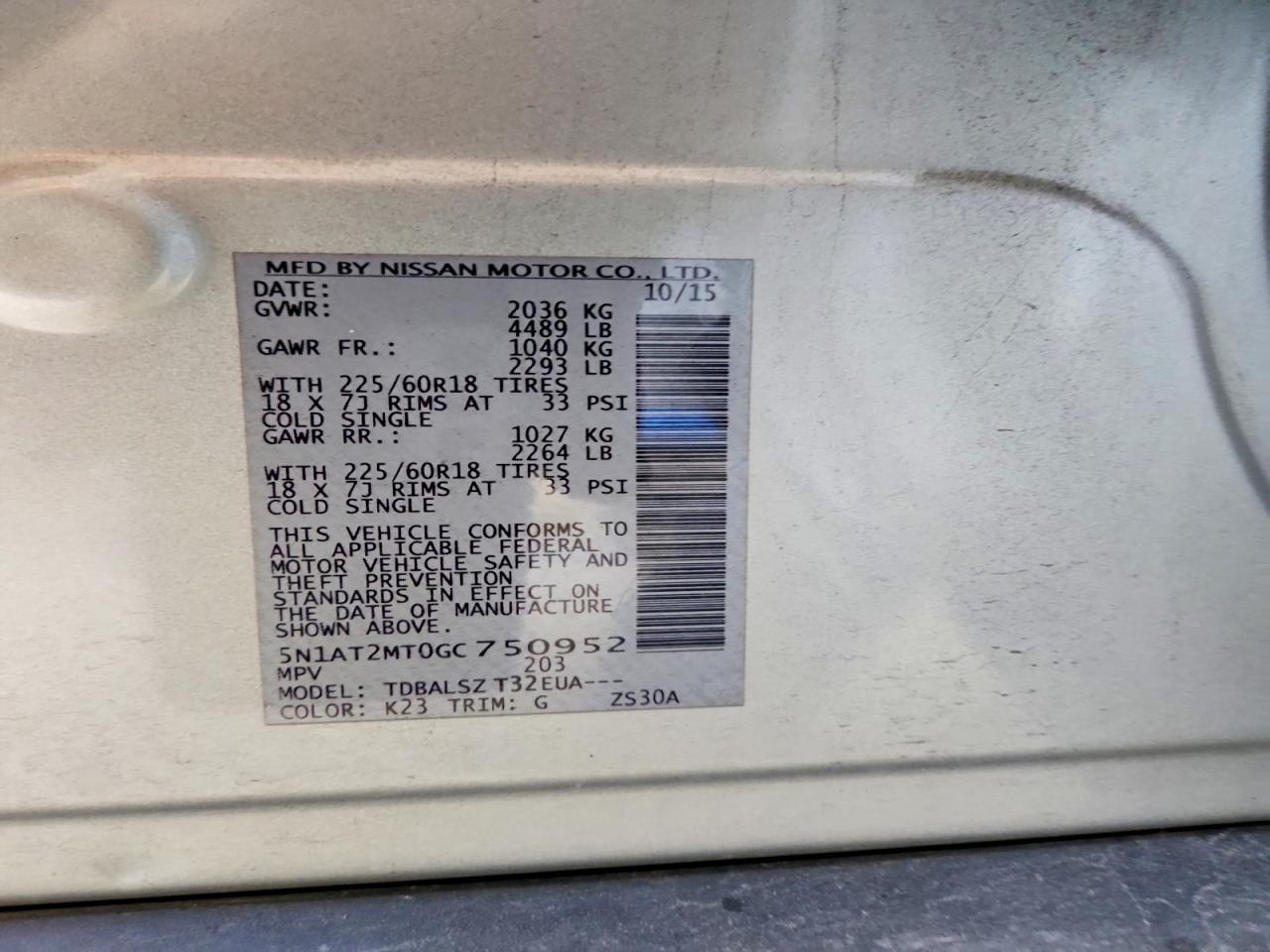 2016 Nissan Rogue S - zdjęcie 13