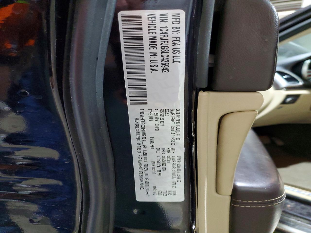 2020 Jeep Grand Cherokee Summit - zdjęcie 13