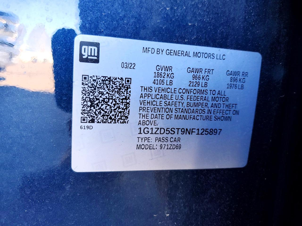 2022 Chevrolet Malibu Lt - zdjęcie 12