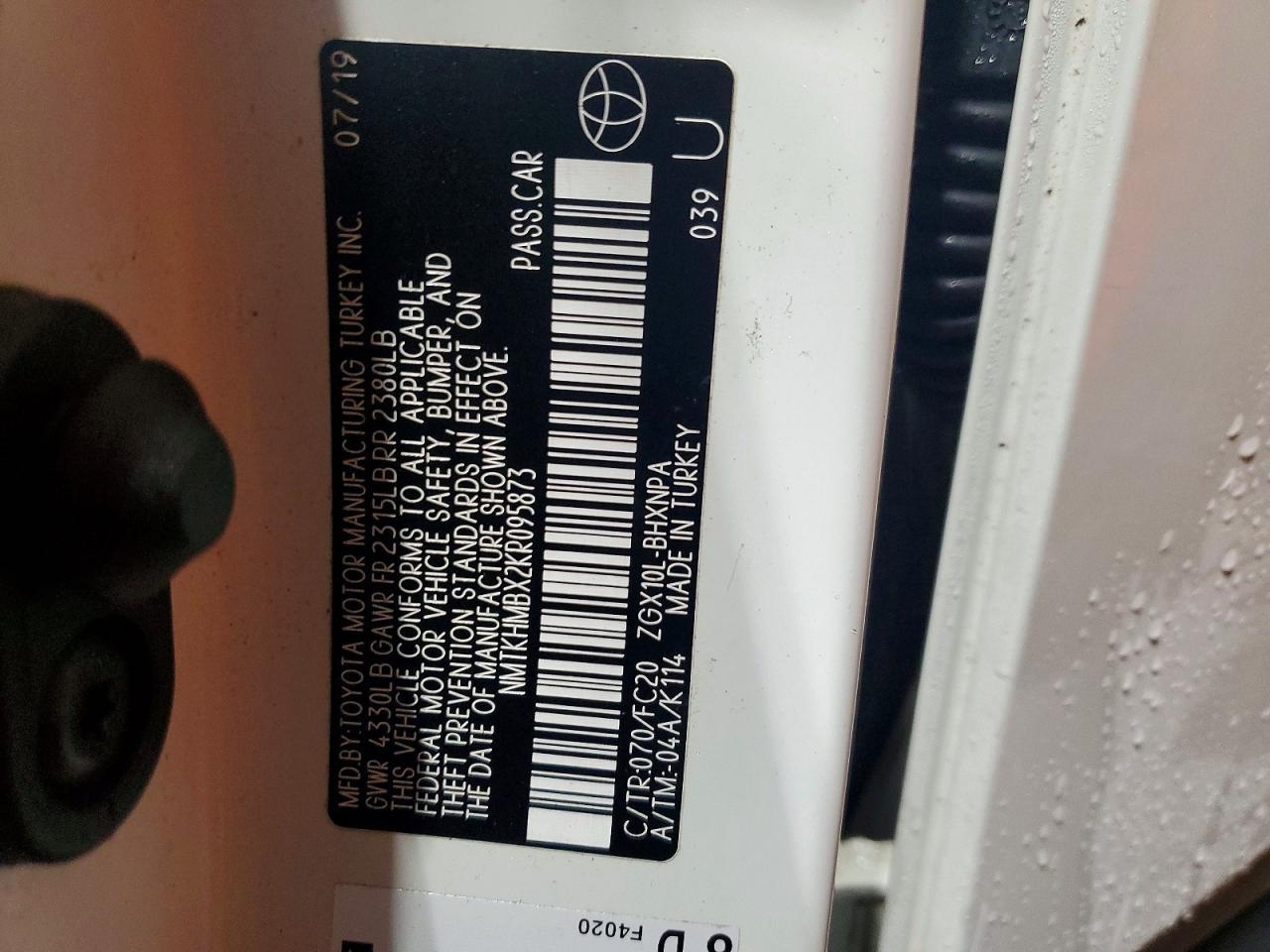 2019 Toyota C-Hr Le - zdjęcie 12