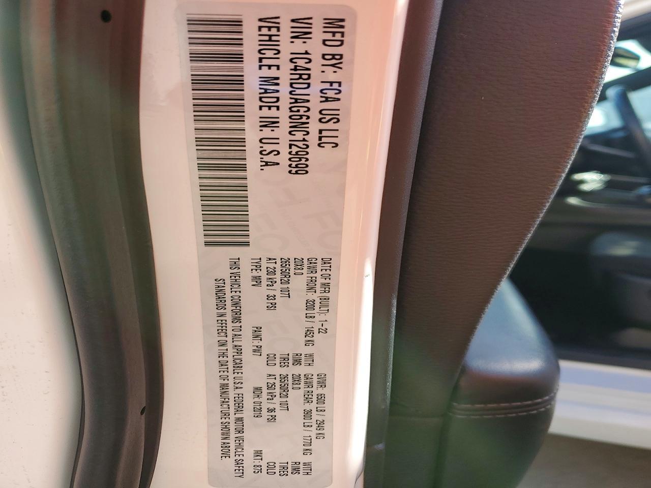 2022 Dodge Durango Sxt - zdjęcie 13