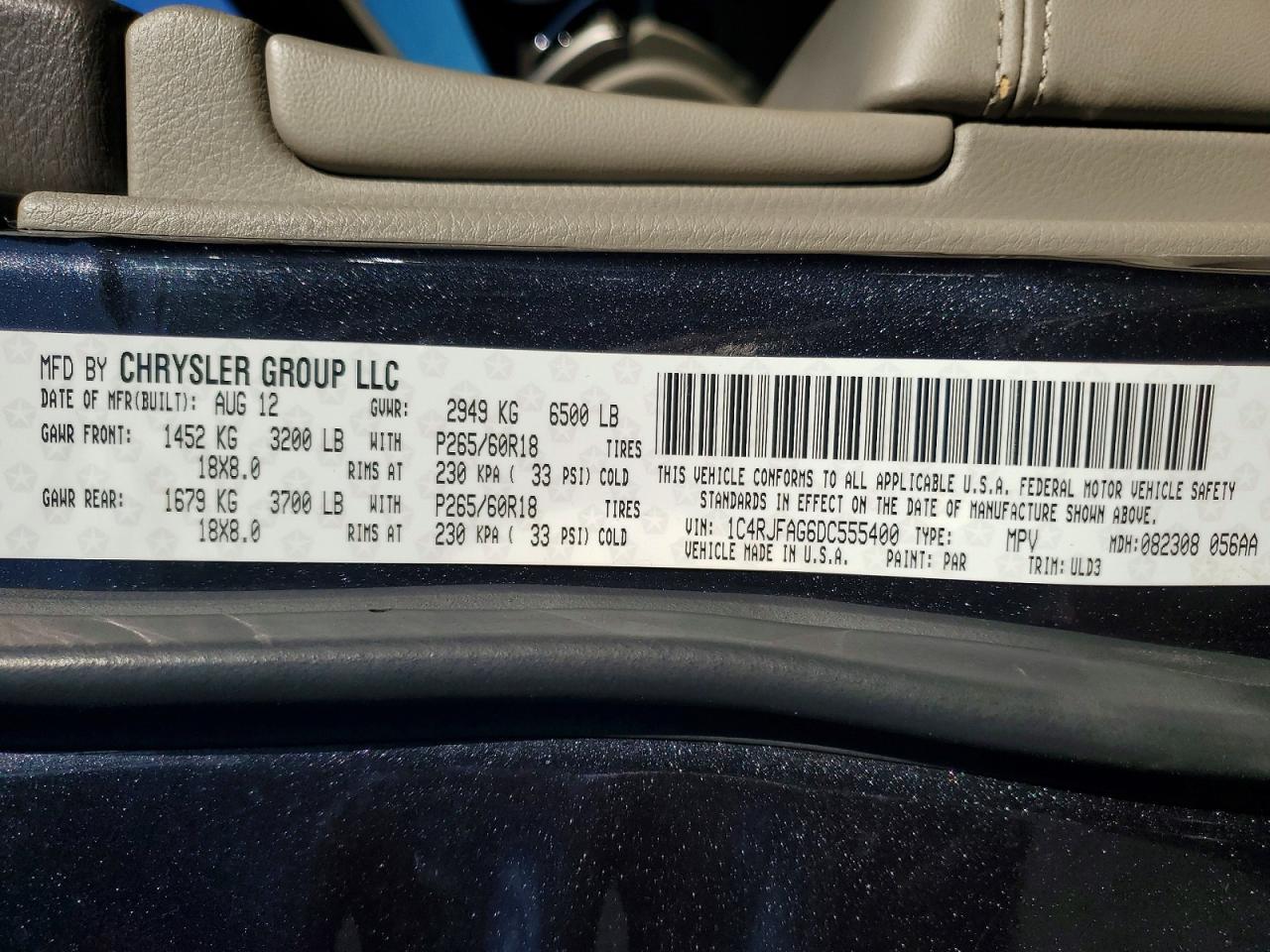 2013 Jeep Grand Cherokee Laredo - zdjęcie 13