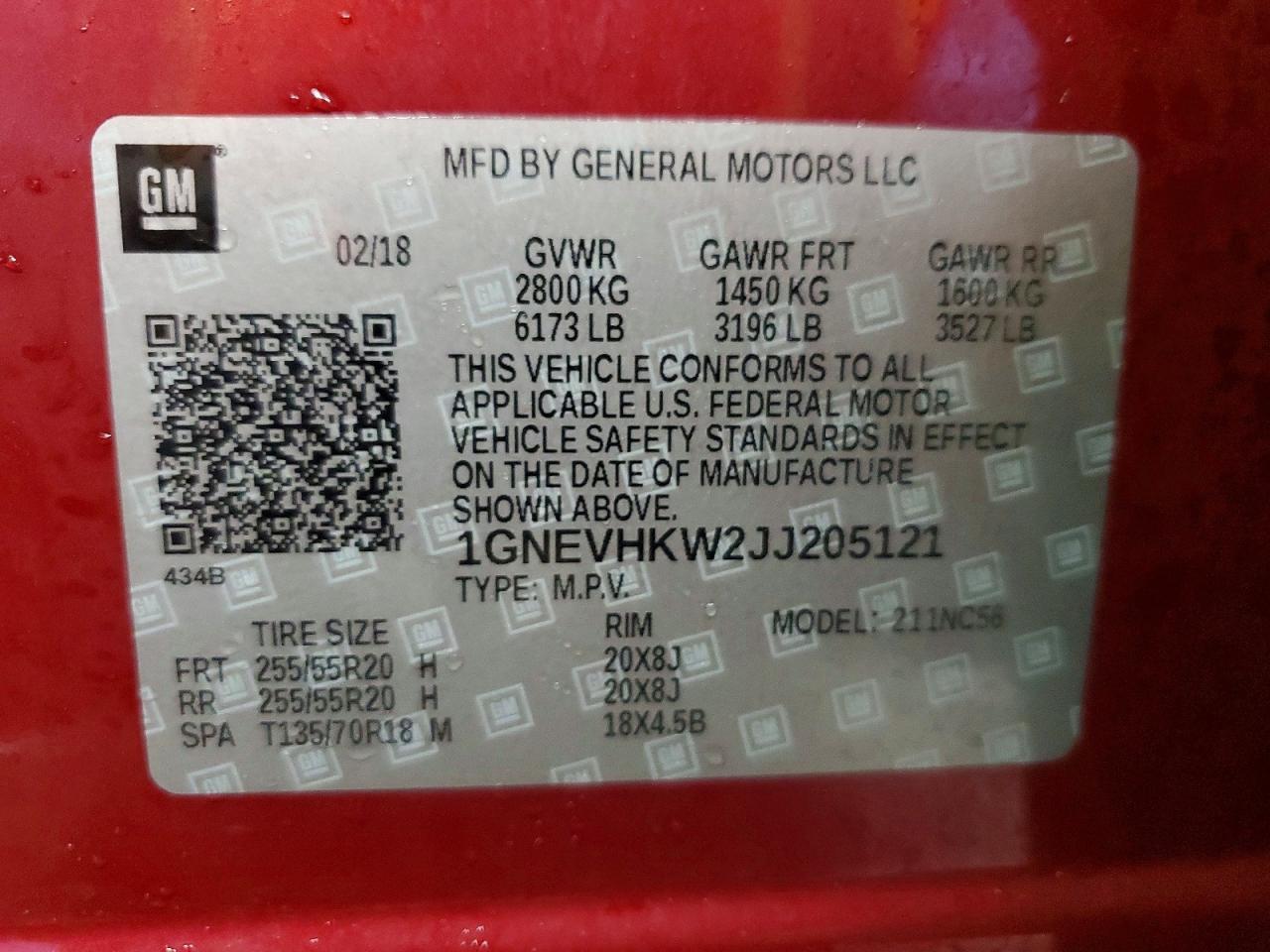 2018 Chevrolet Traverse Lt - zdjęcie 13