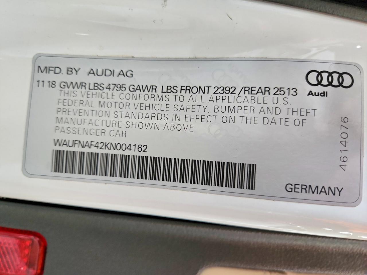 2019 Audi A4 Prestige - zdjęcie 12