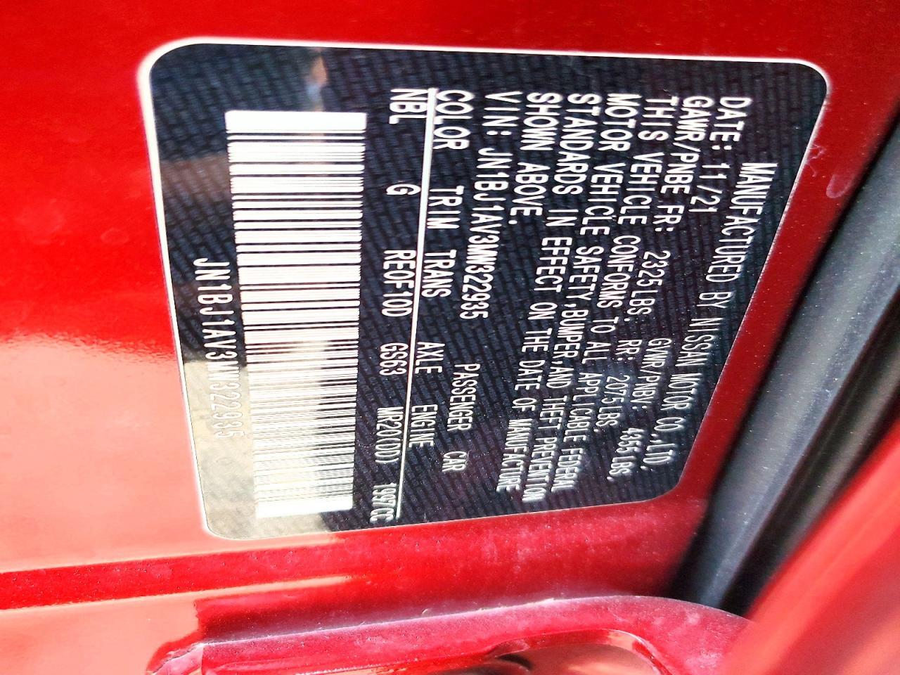 2021 Nissan Rogue Sport S - zdjęcie 13