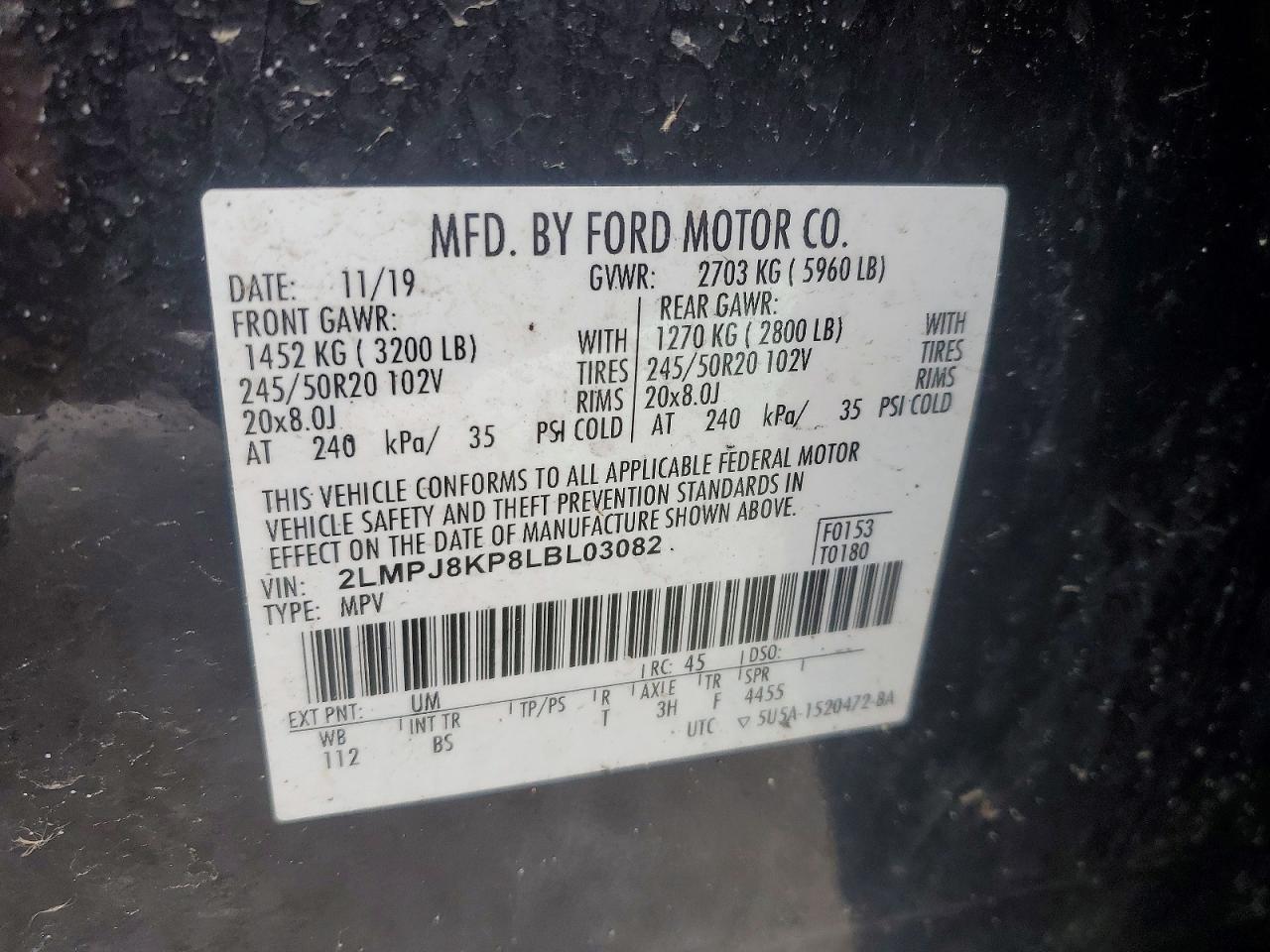 2020 Lincoln Nautilus Reserve - zdjęcie 13