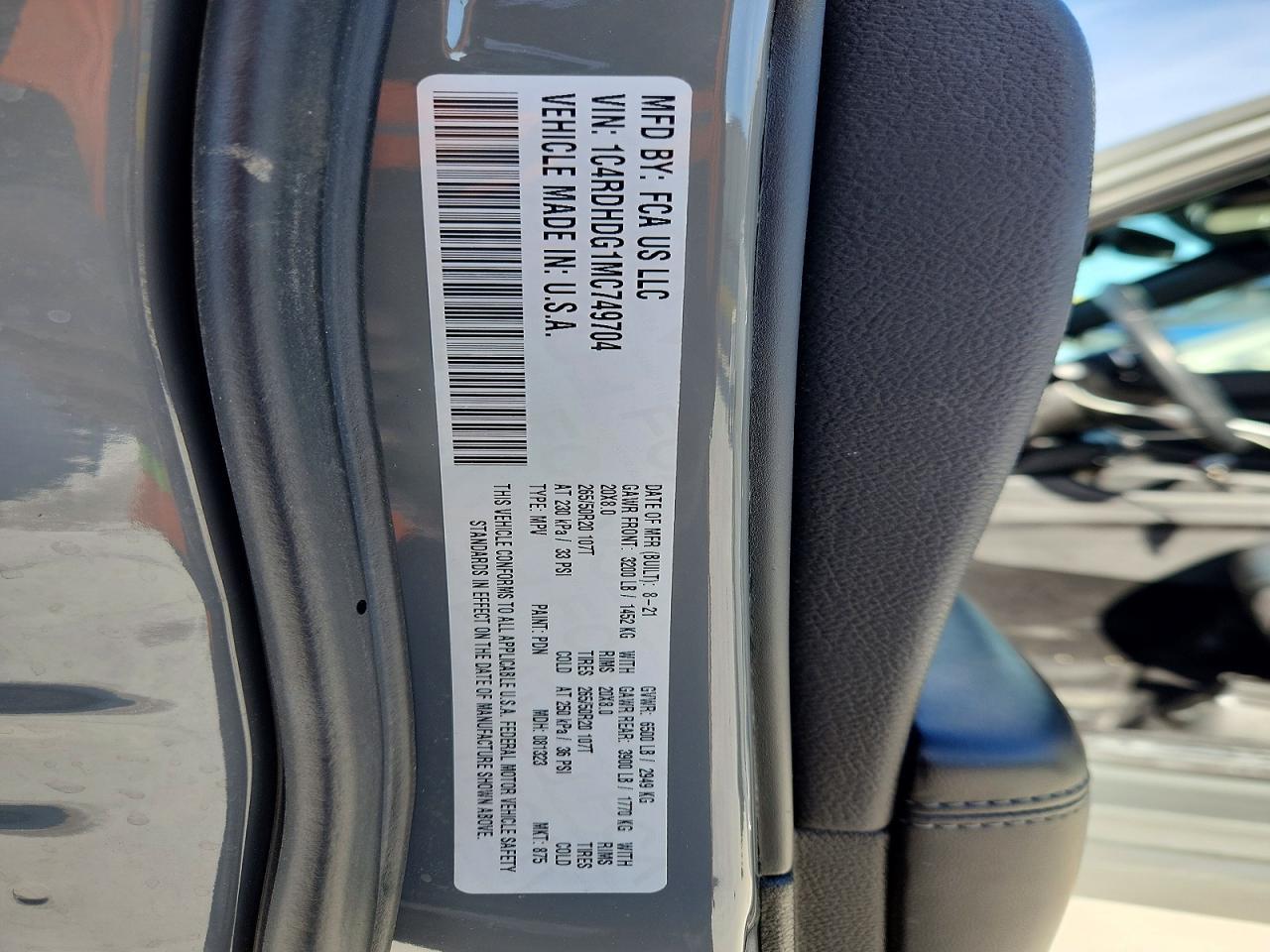 2021 Dodge Durango Gt - zdjęcie 13