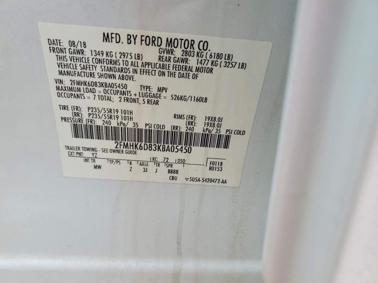 2019 Ford Flex Limited - zdjęcie 13