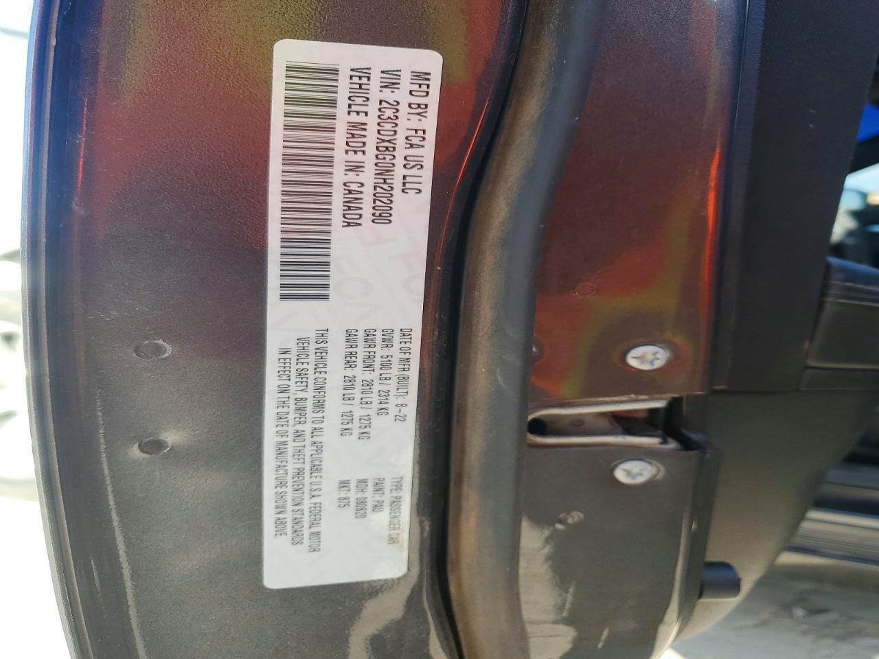 2022 Dodge Charger Sxt - zdjęcie 12