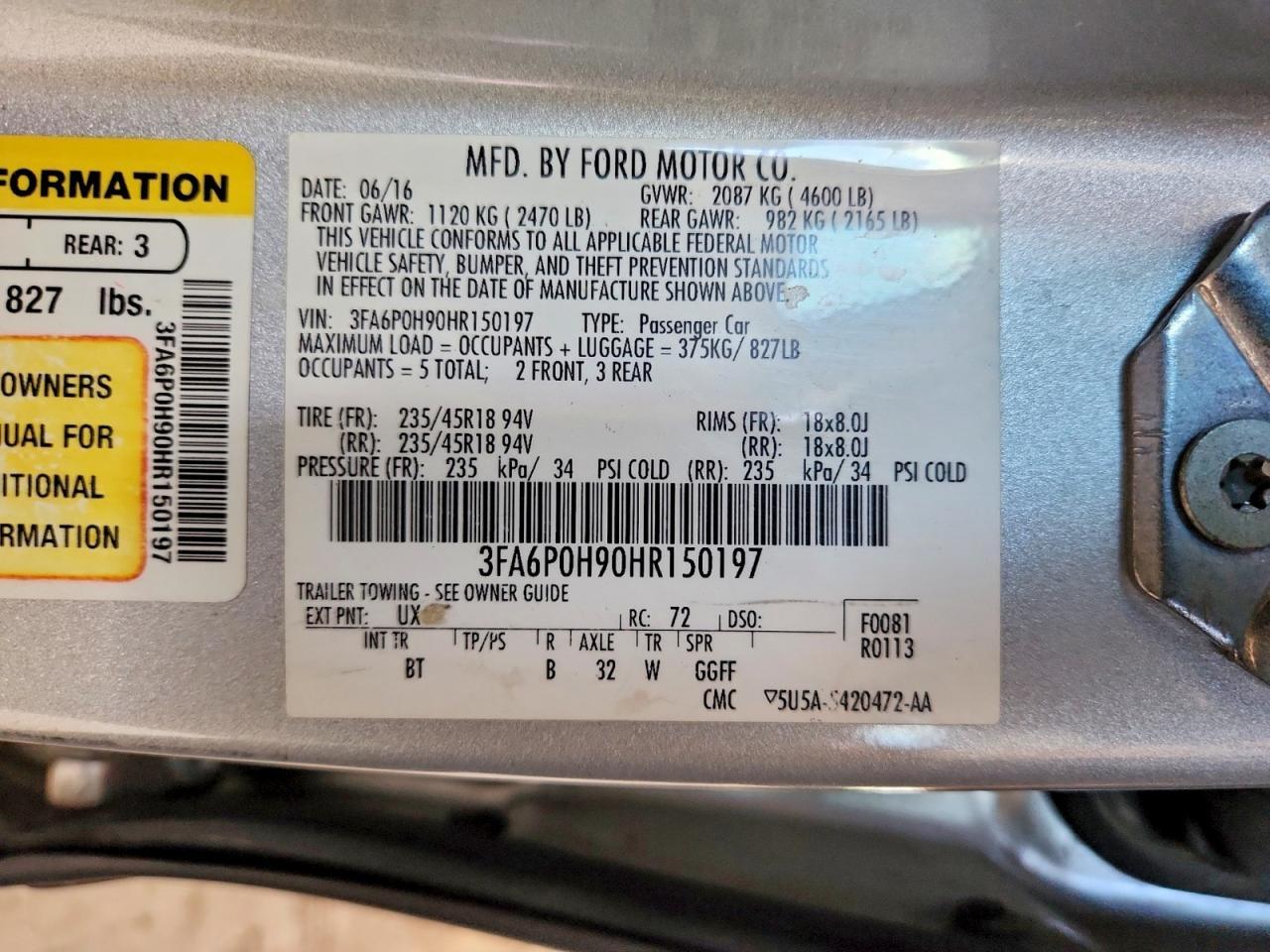 2017 Ford Fusion Se - zdjęcie 12