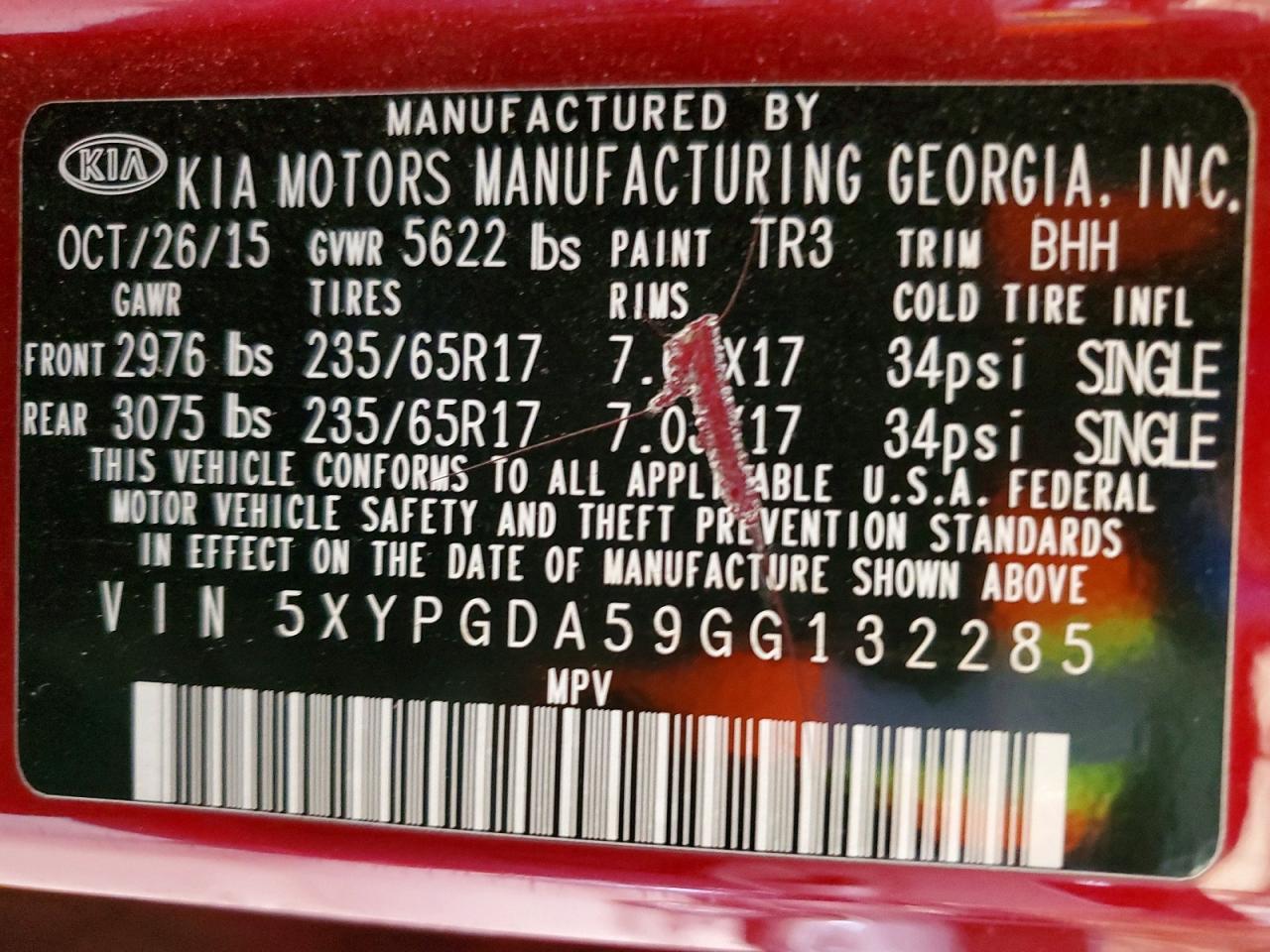 2016 Kia Sorento Lx - zdjęcie 12