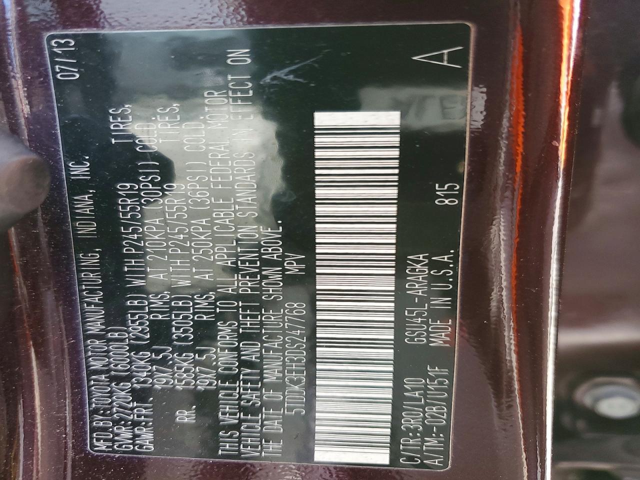 2013 Toyota Highlander Limited - zdjęcie 13