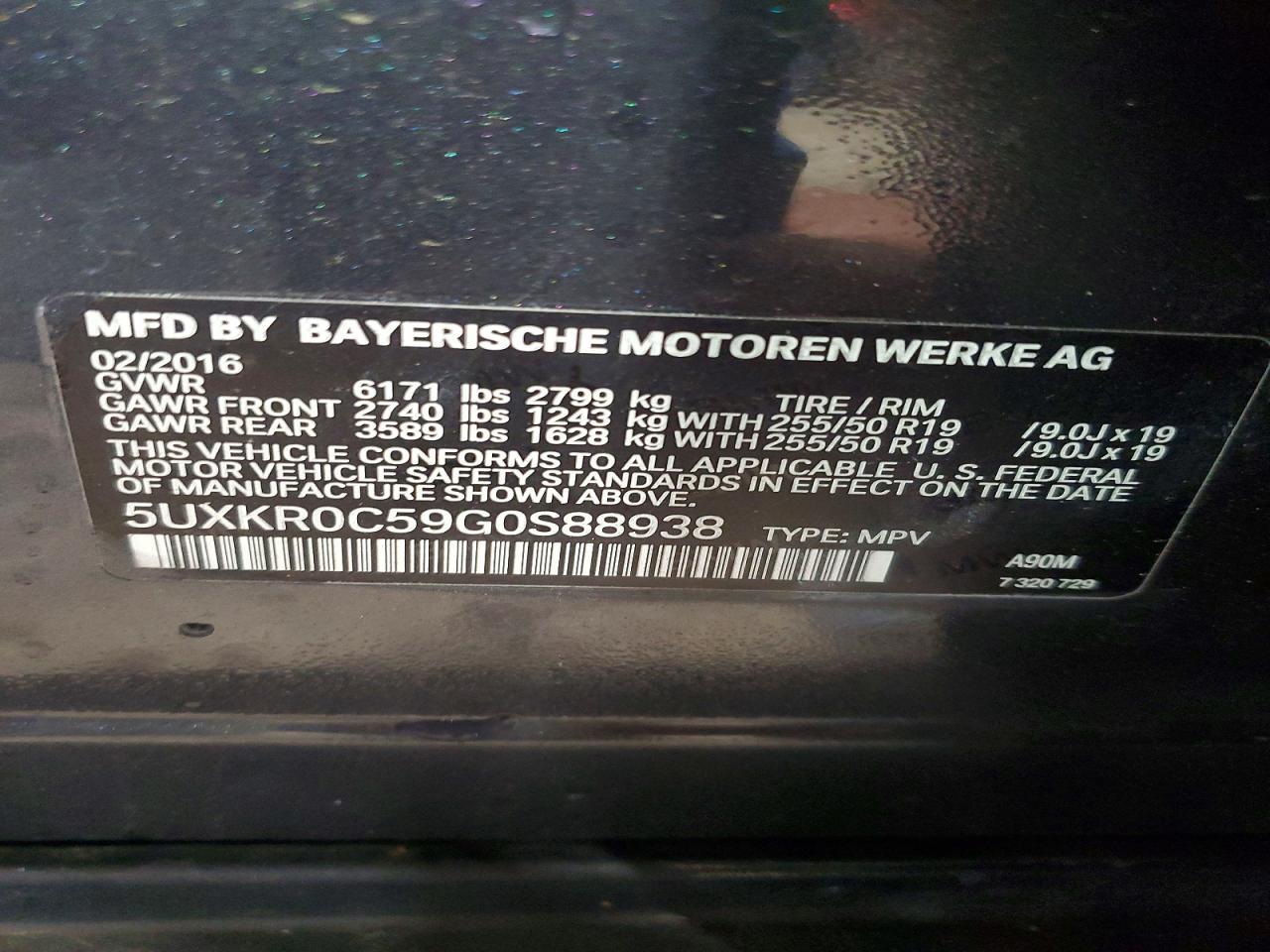 2016 BMW X5 xDrive35I - zdjęcie 12