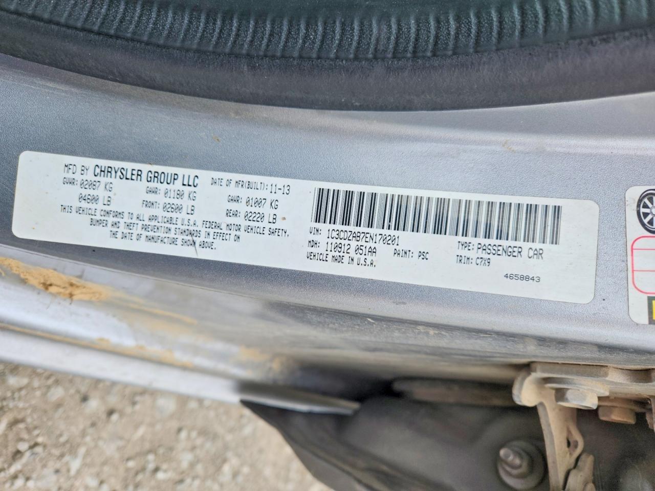 2014 Dodge Avenger Se - zdjęcie 12