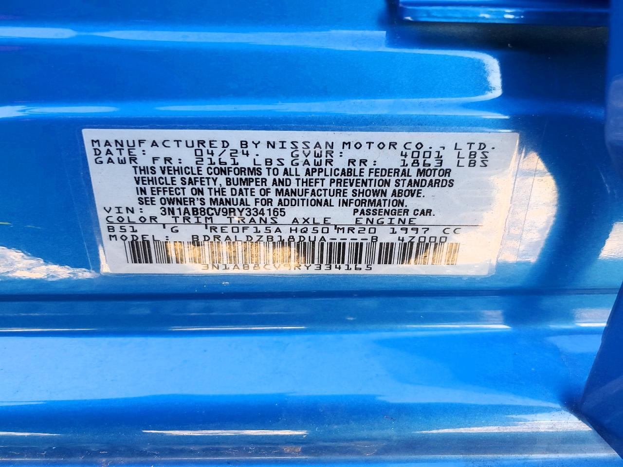 2024 Nissan Sentra Sv - zdjęcie 12