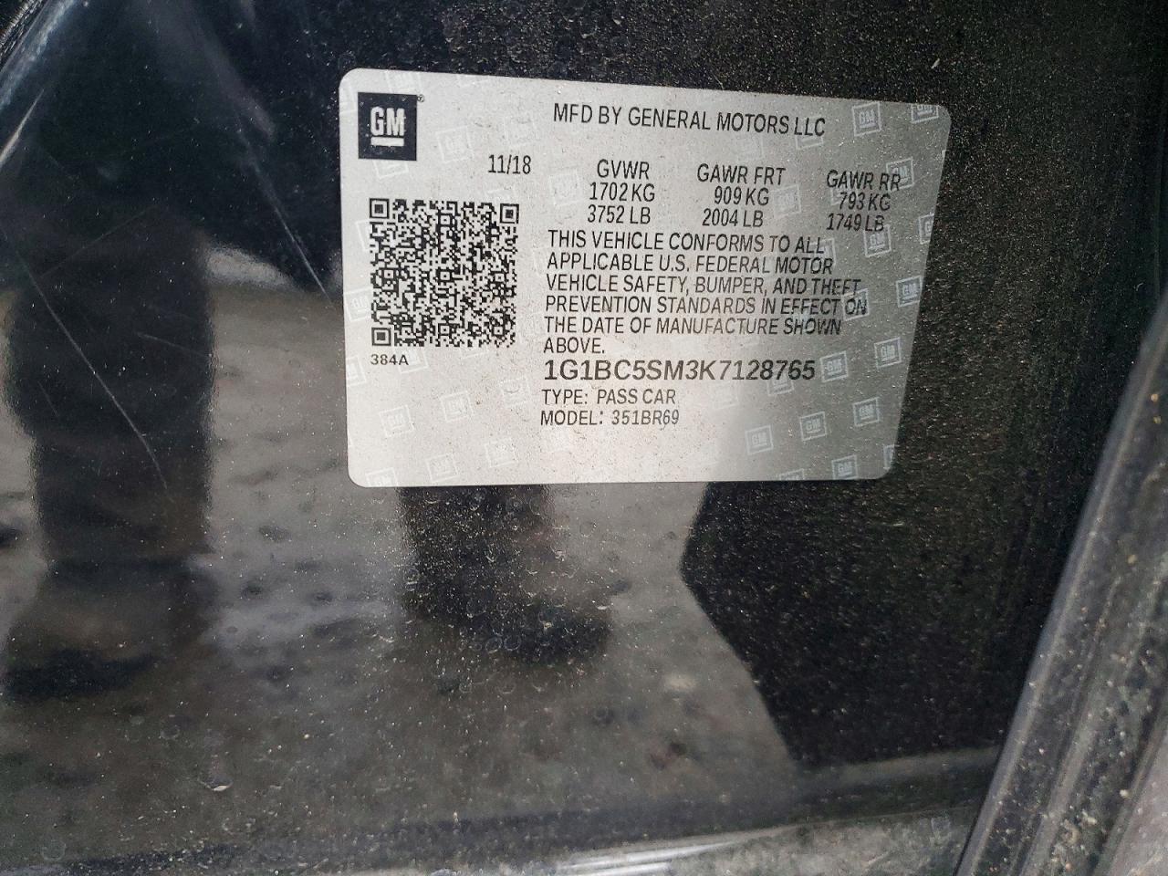 2019 Chevrolet Cruze Ls - zdjęcie 13