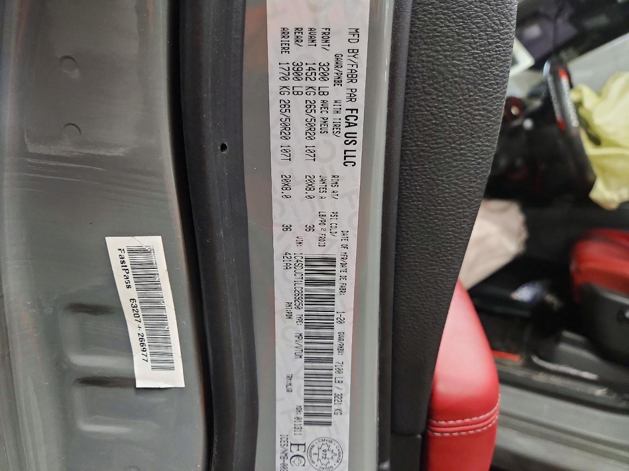 2020 Dodge Durango R/T - zdjęcie 13