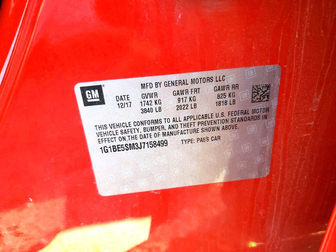 2018 Chevrolet Cruze Lt - zdjęcie 12