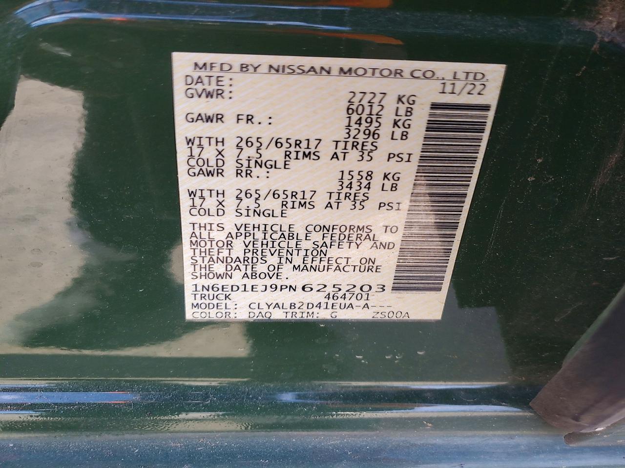 2023 Nissan Frontier S - zdjęcie 13