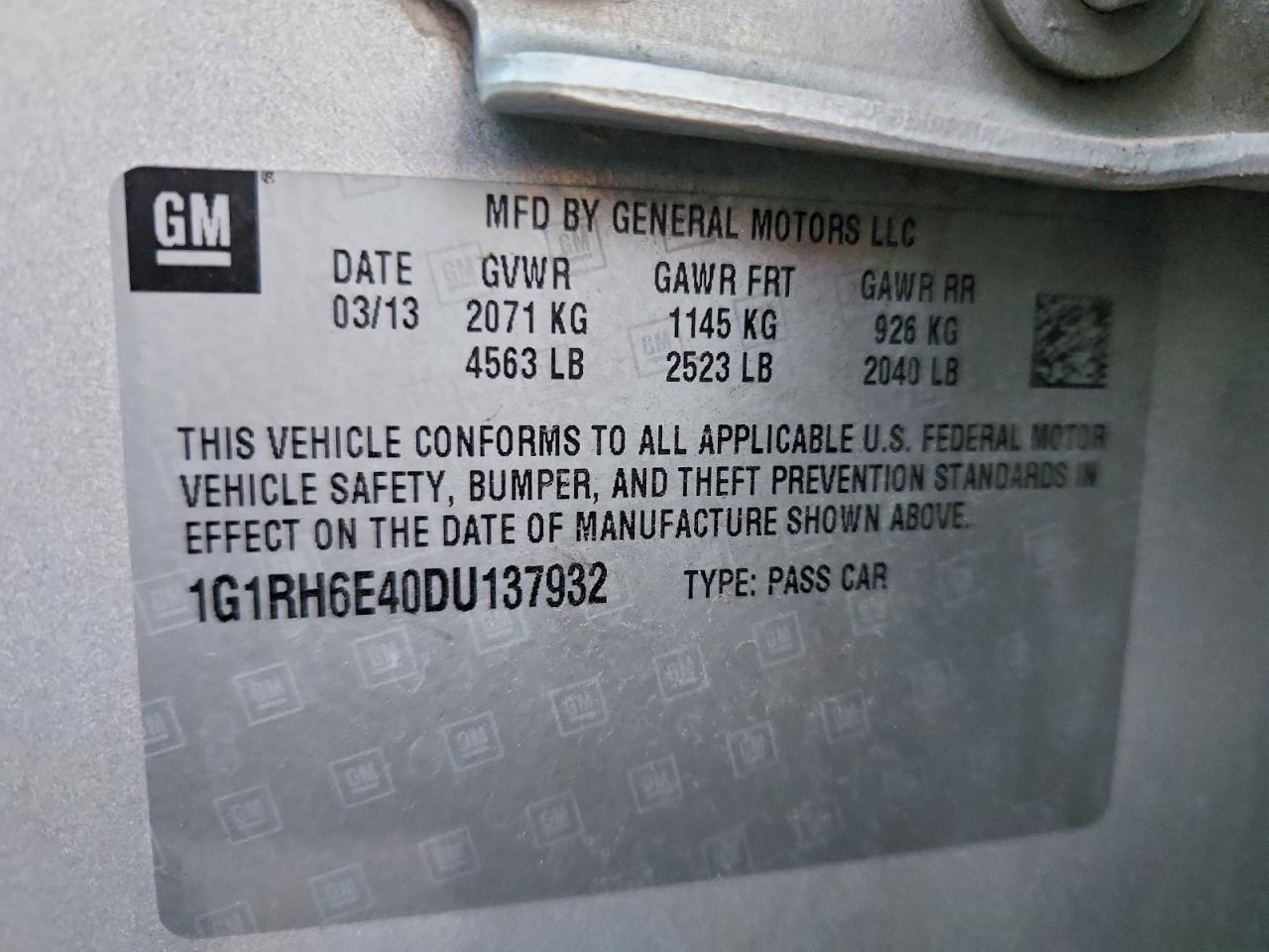 2013 Chevrolet Volt - zdjęcie 12