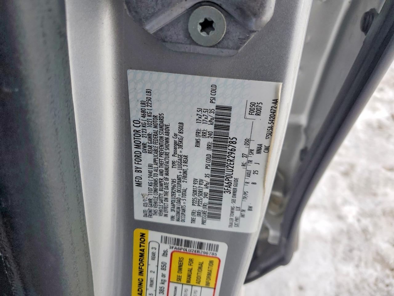 2014 Ford Fusion Se Hybrid - zdjęcie 12