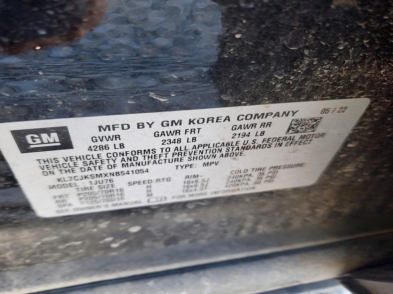 2022 Chevrolet Trax Ls - zdjęcie 12