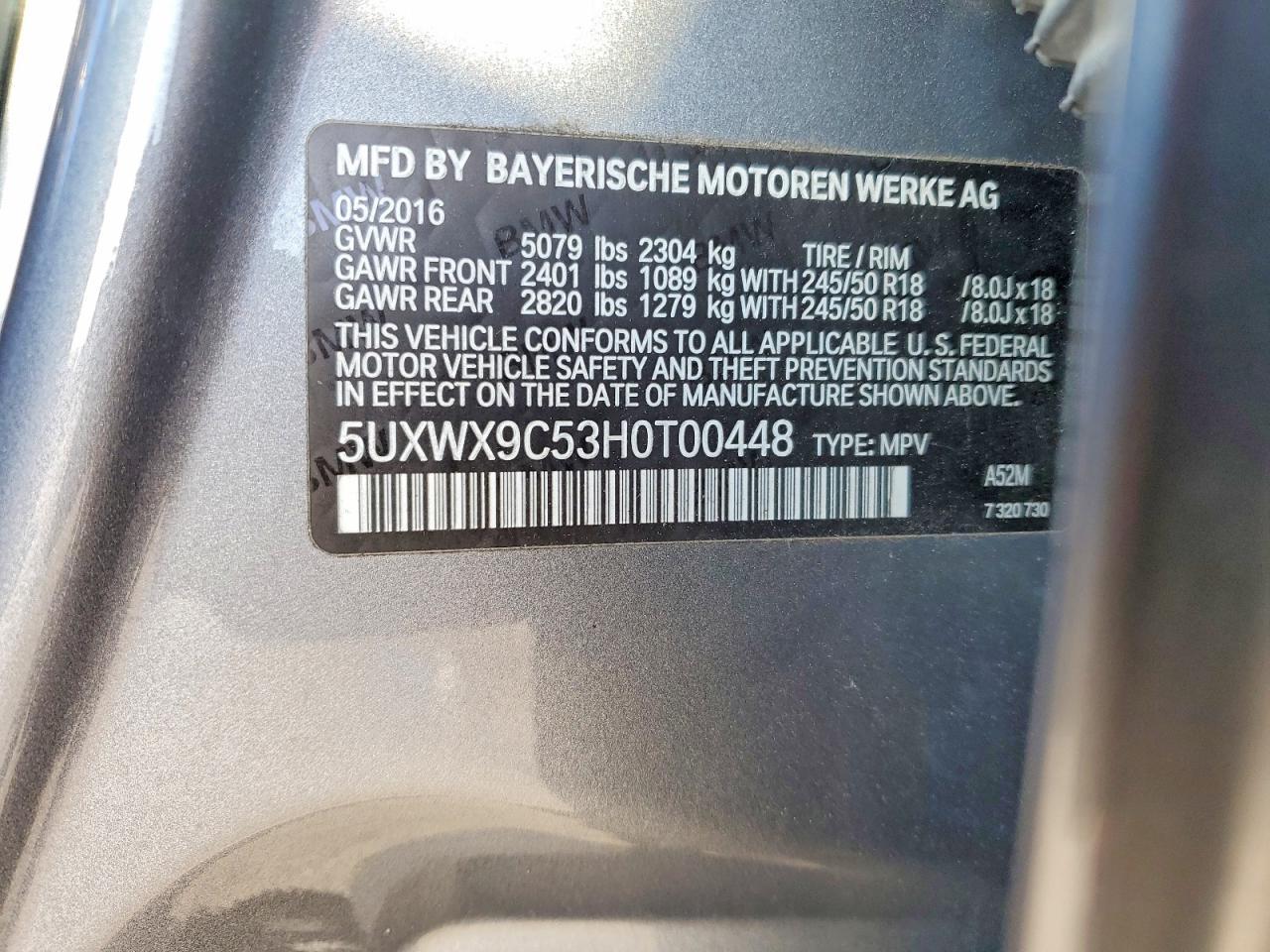 2017 BMW X3 xDrive28I - zdjęcie 14