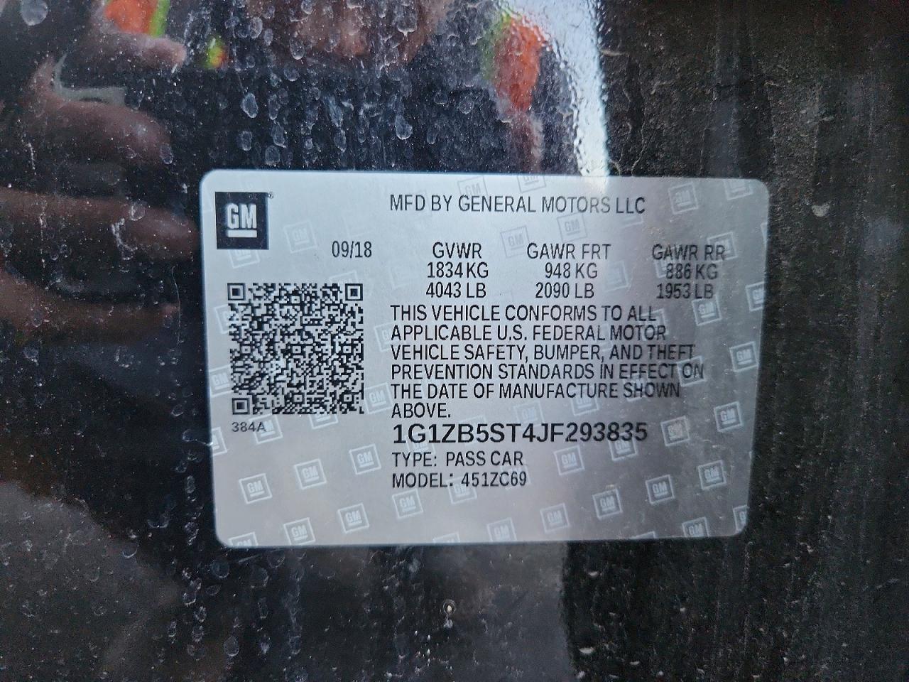 2018 Chevrolet Malibu Ls - zdjęcie 13